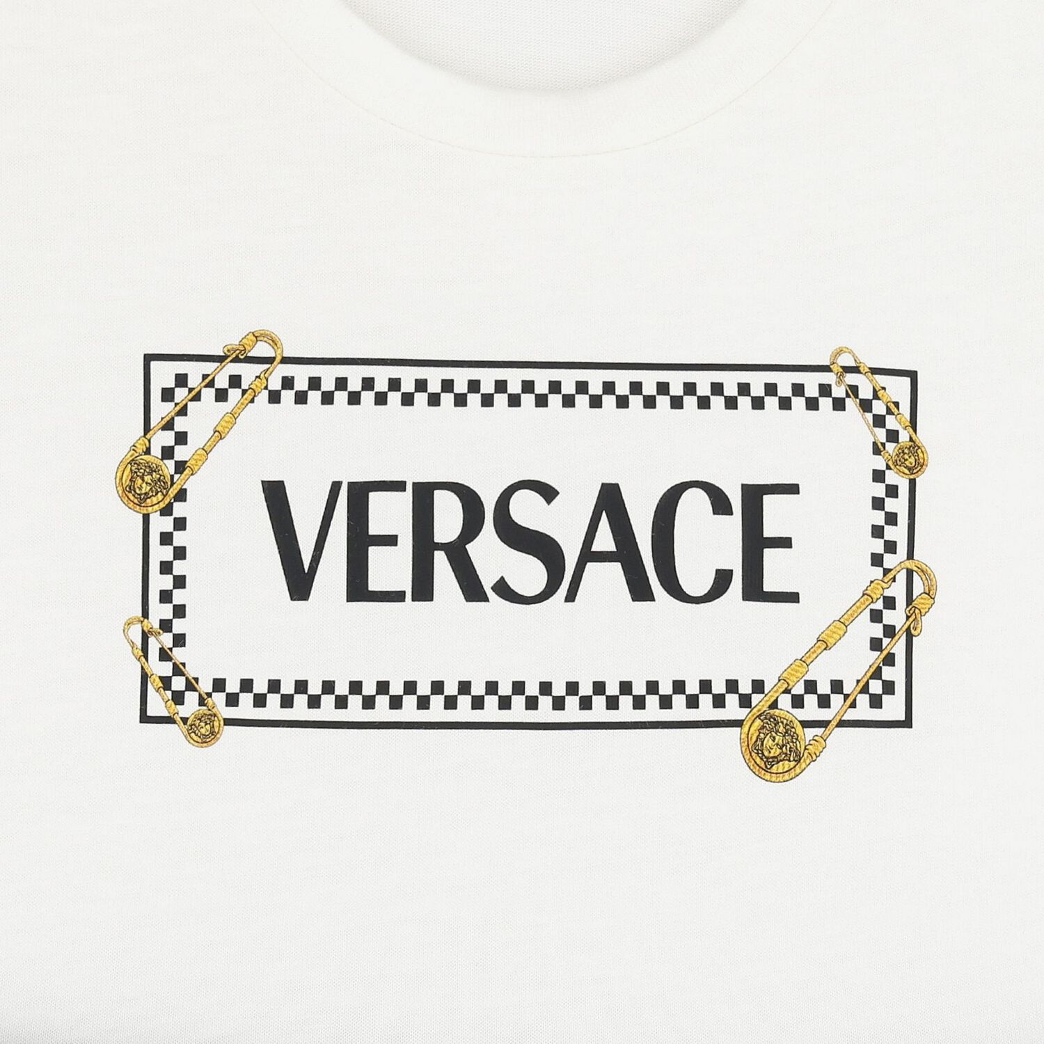 Younger Girls White & Navy Blue Logo Dress, 1, hi-res image number null