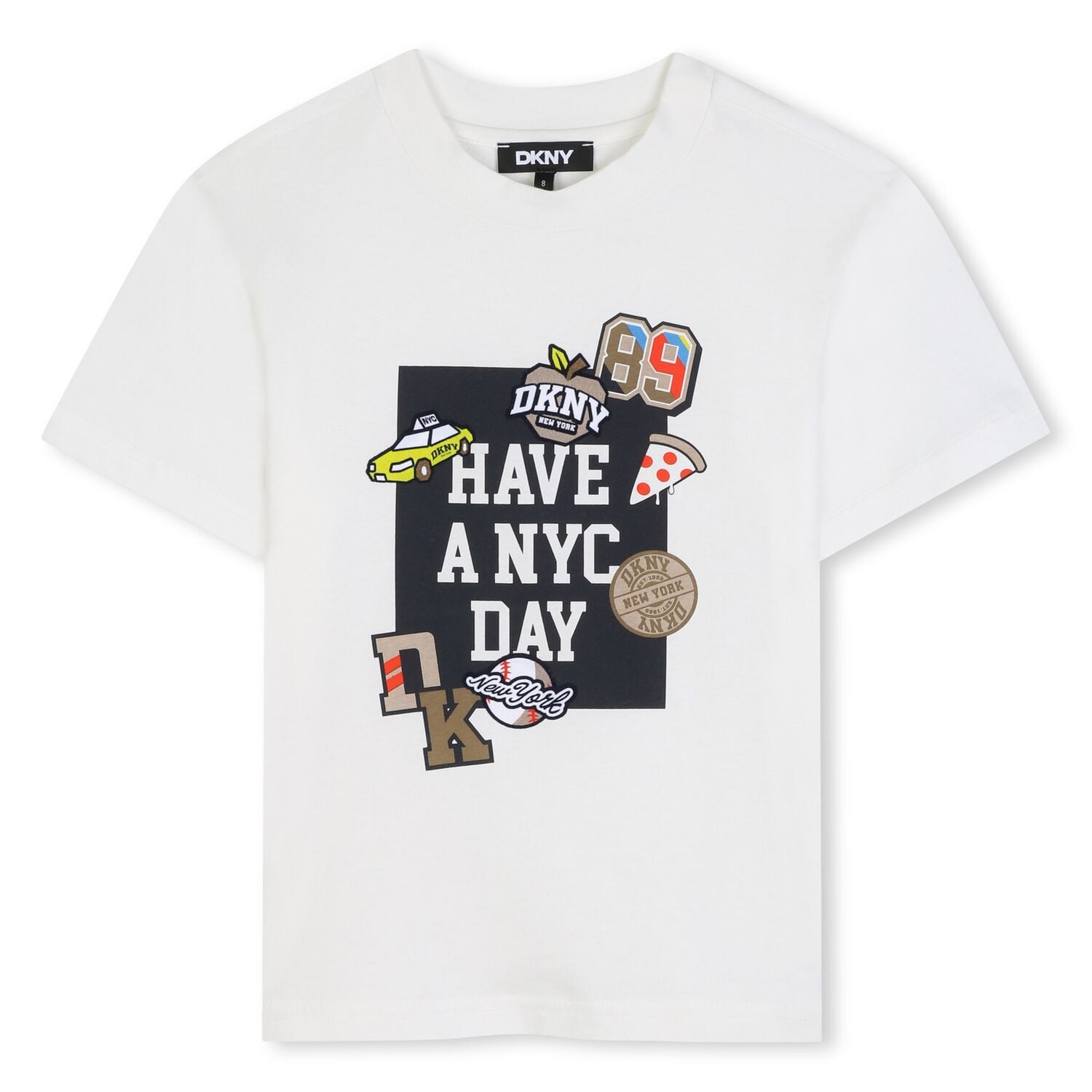 Boys White Logo T-Shirt, 1, hi-res