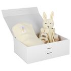 Ivory Baby Blanket & Bunny Comforter Gift Set , 3, hi-res