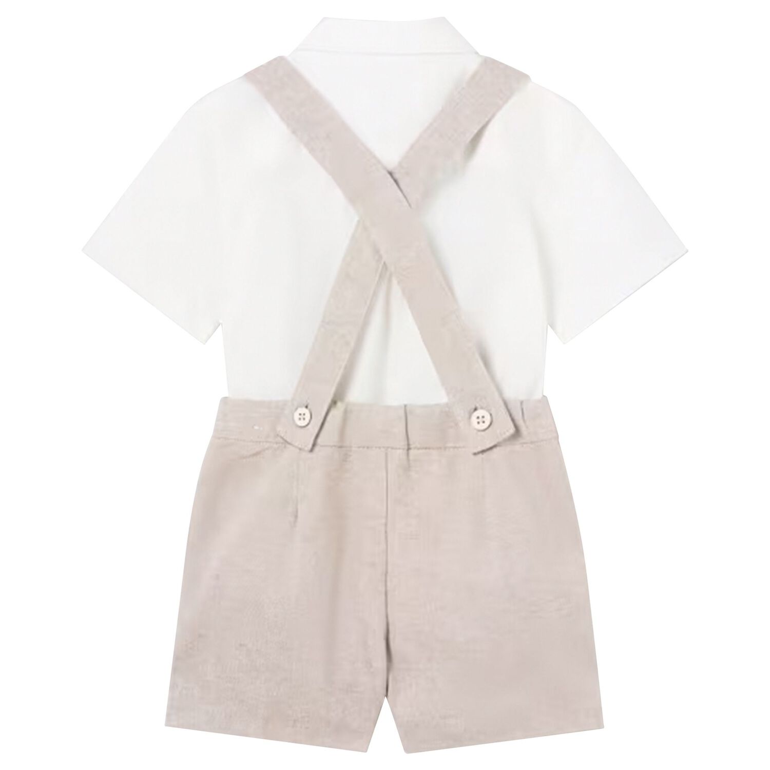 طقم دنغرى أولاد باللون الأبيض والبيج, 2, hi-res image number null