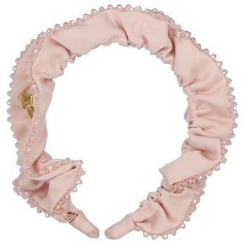 Girls Pink Lavinia Beaded Headband