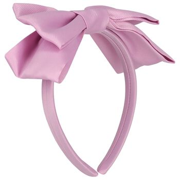 Girls Pink Bow Headband