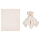 Beige Baby Blanket Gift Set, 1, hi-res