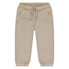 Younger Boys Beige Joggers, 1, hi-res