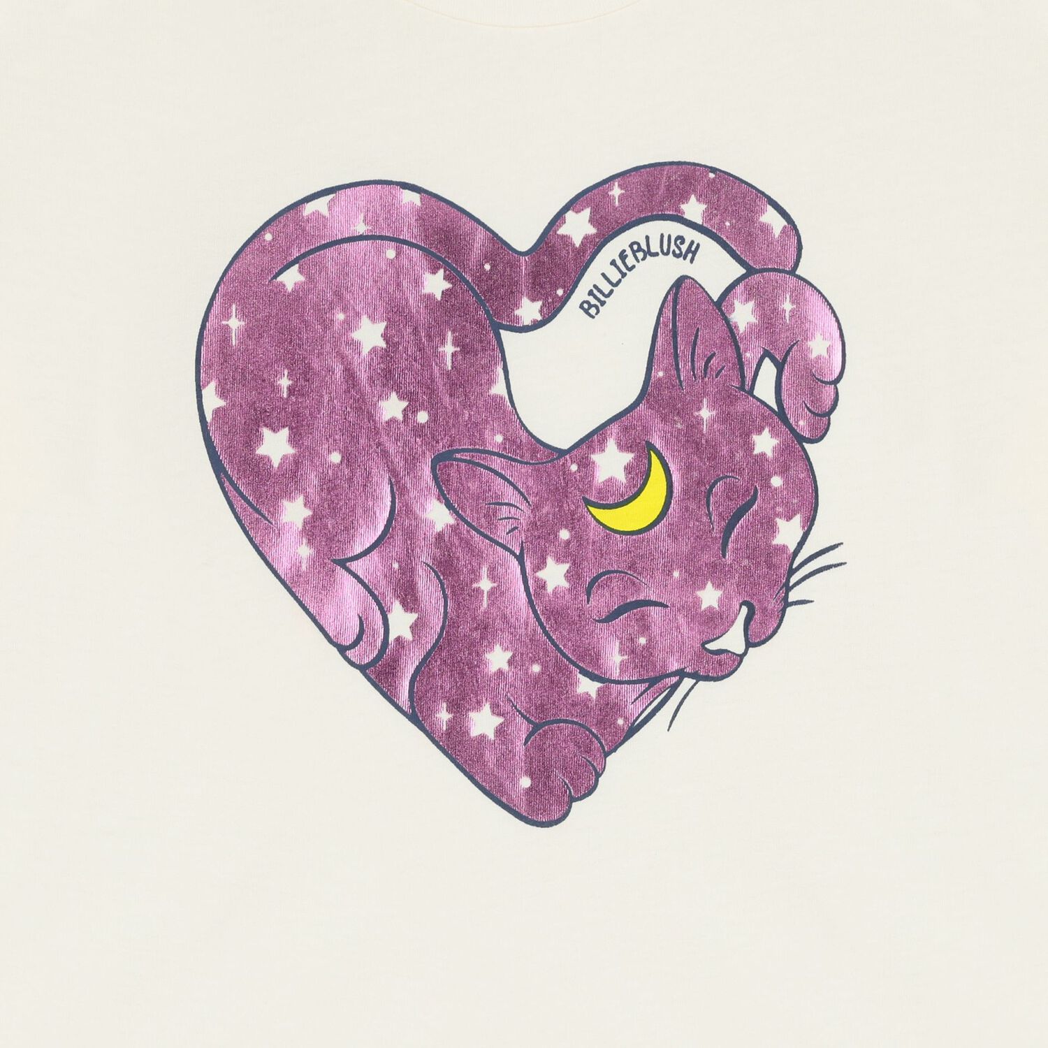 Girls Ivory Cat Long Sleeve Top, 1, hi-res