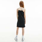 Girls Black Logo Dress, 1, hi-res