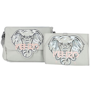 Grey Elephant Logo Baby Changing Bag