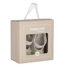 Baby Girls White Flower Pre Walker Shoes, 3, hi-res