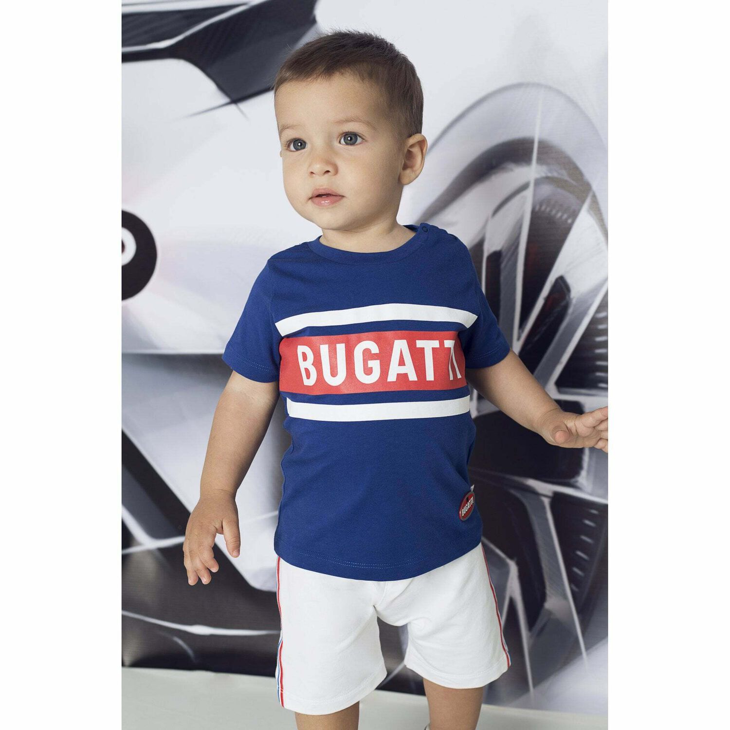 تيشيرت بالشعار باللون الازرق للاولاد, 2, hi-res