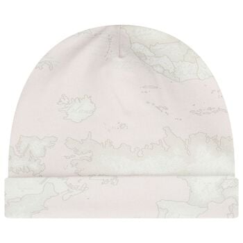 Baby Girls Pink Geo Map Hat