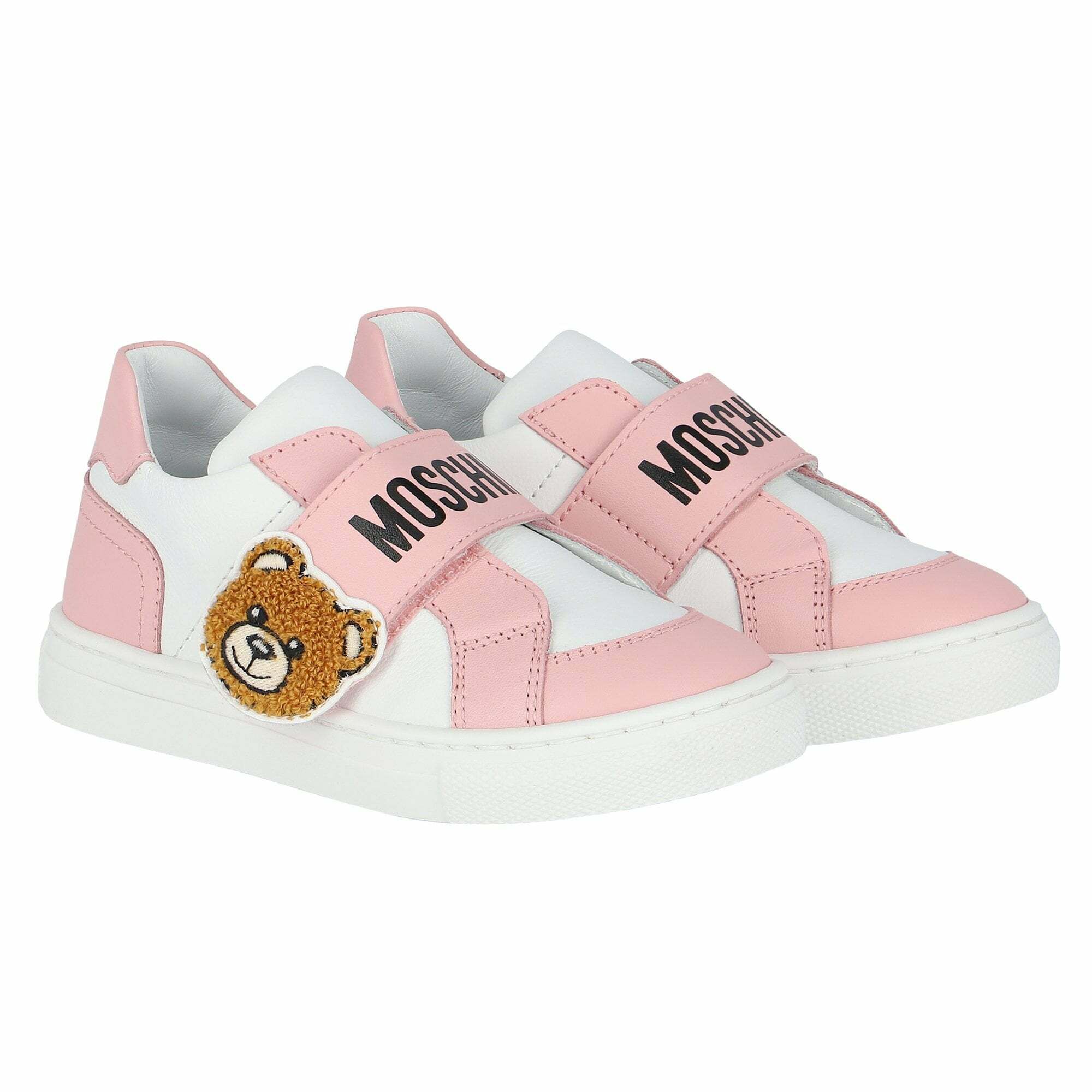 pink moschino trainers