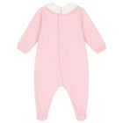 Baby Girls Pink Teddy Bear Logo Babygrow, 3, hi-res