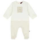Ivory & Gold Logo Babygrow Gift Set, 1, hi-res