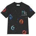 Boys Black Logo T-Shirt, 1, hi-res