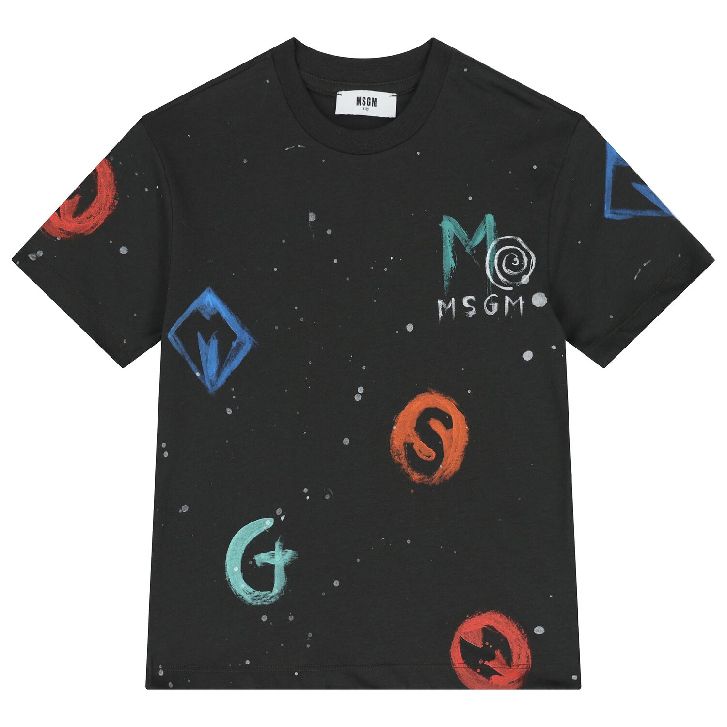 Boys Black Logo T-Shirt, 1, hi-res