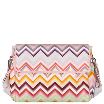 Baby Girls Pink Logo Zig Zag Changing Bag ( 34cm )