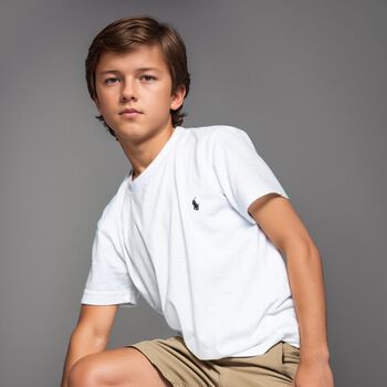 Boys White Logo T-Shirt