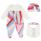 Baby Girls Multi-Coloured Iride Babygrow Gift Set, 1, hi-res