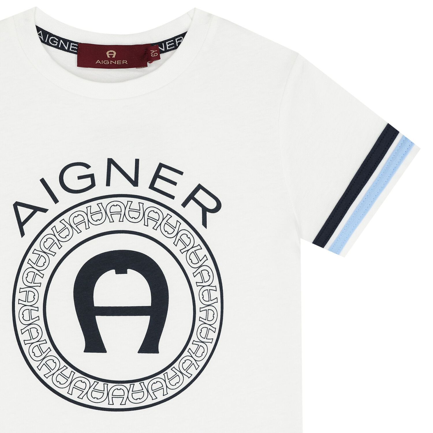 Boys White Logo T-Shirt, 1, hi-res image number null