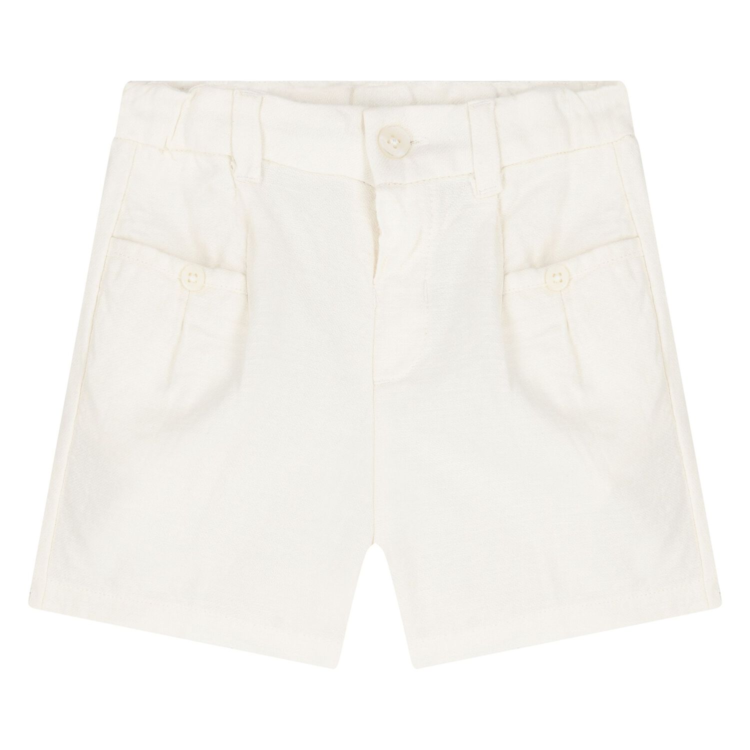 Younger Boys Blue & Ivory Shorts Set, 2, hi-res