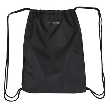 Black Trefoil Logo Gym Sack