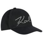Girls Mini Me Black Logo Cap, 1, hi-res