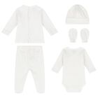 Girls White & Pink Stars Baby Gift Set, 3, hi-res