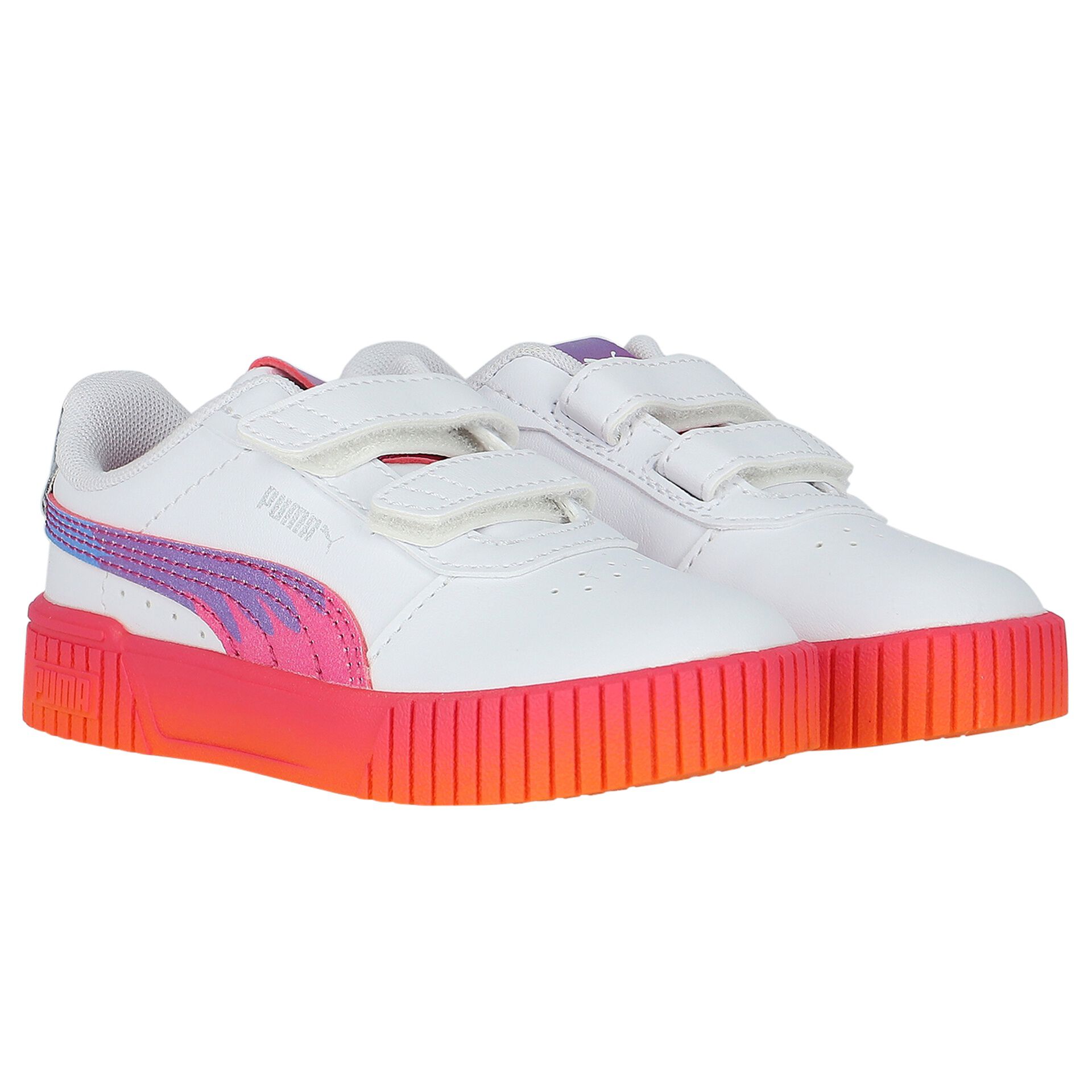 Puma Younger Girls White Carina Trolls Trainers Junior Couture