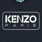 تيشيرت بالشعار باللون  الكحلي , 2, hi-res