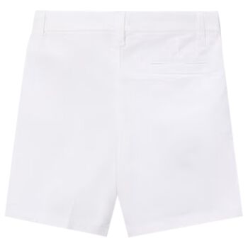 Boys White Chino Shorts
