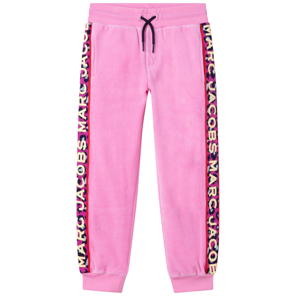 MARC JACOBS Girls Pink Logo Joggers | Junior Couture USA