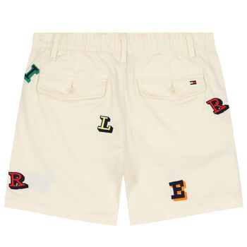 Boys Ivory Logo Shorts
