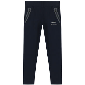 Boys Navy Logo Joggers