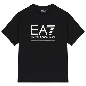 Boys Black Logo Shirt