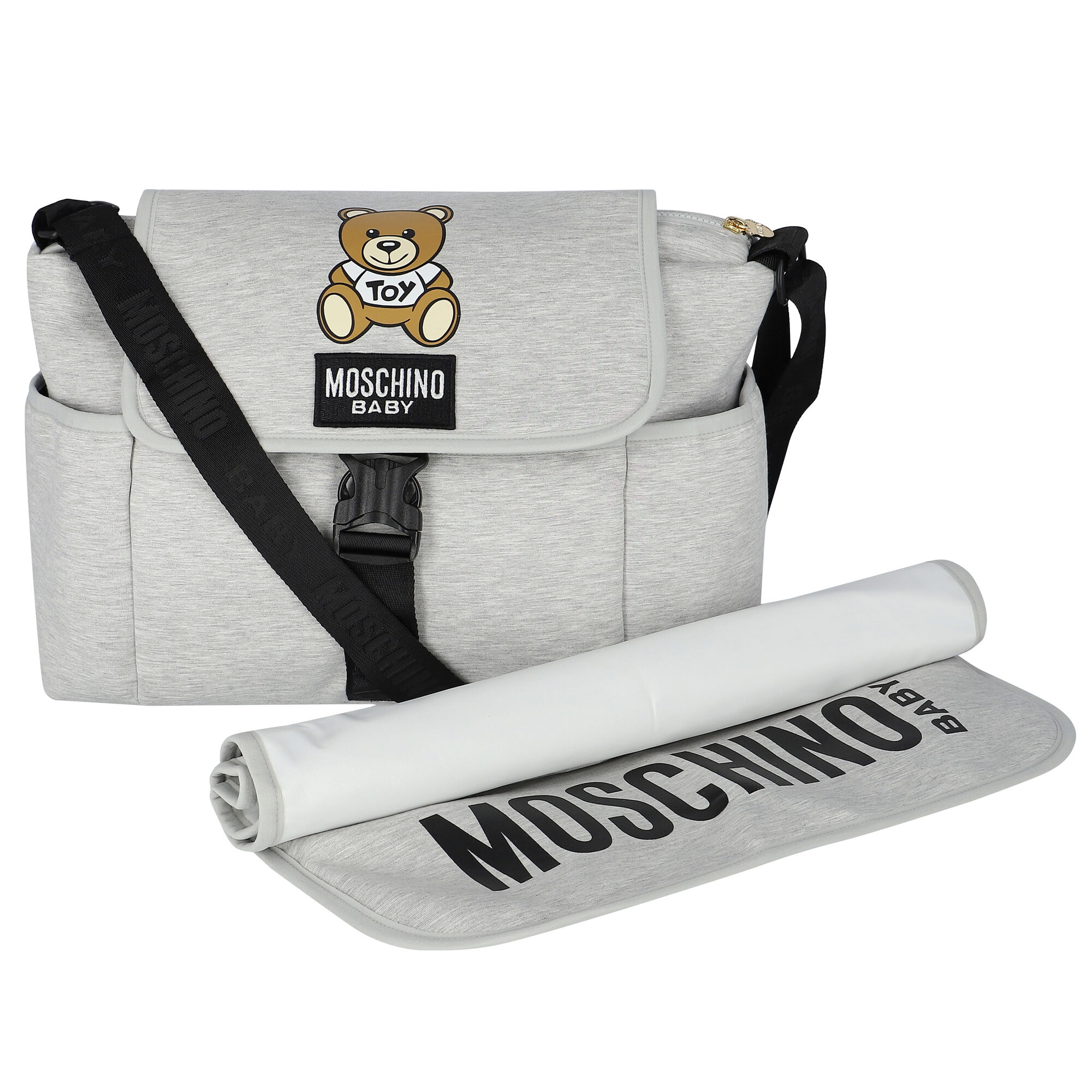 Moschino diaper bag blue best sale