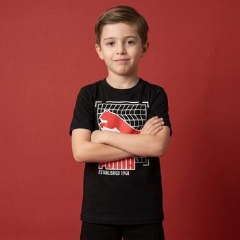 تيشيرت بالشعار باللون الاسود للاولاد