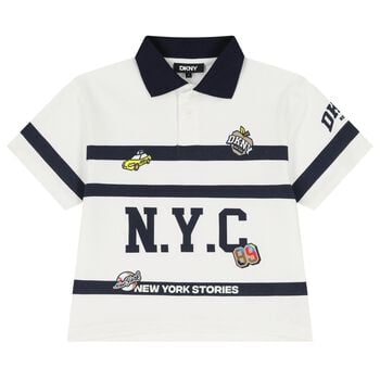 Boys Ivory Logo Polo Shirt