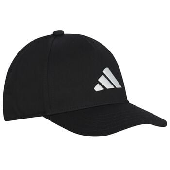 Black Embroidered Logo Cap