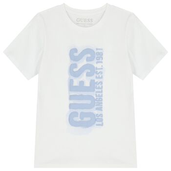 Boys White Logo T-Shirt
