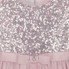 Girls Pink Sequin & Organza Dress, 1, hi-res