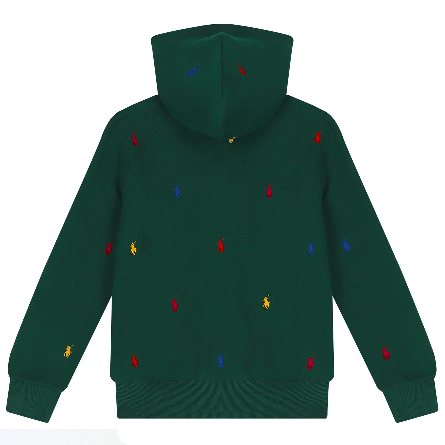 Boys Green Logo Hooded Zip Up Top, 1, hi-res image number null