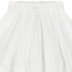 Girls White Logo Skirt, 1, hi-res