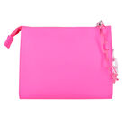 حقيبة يد بالشعار باللون الوردي, 1, hi-res