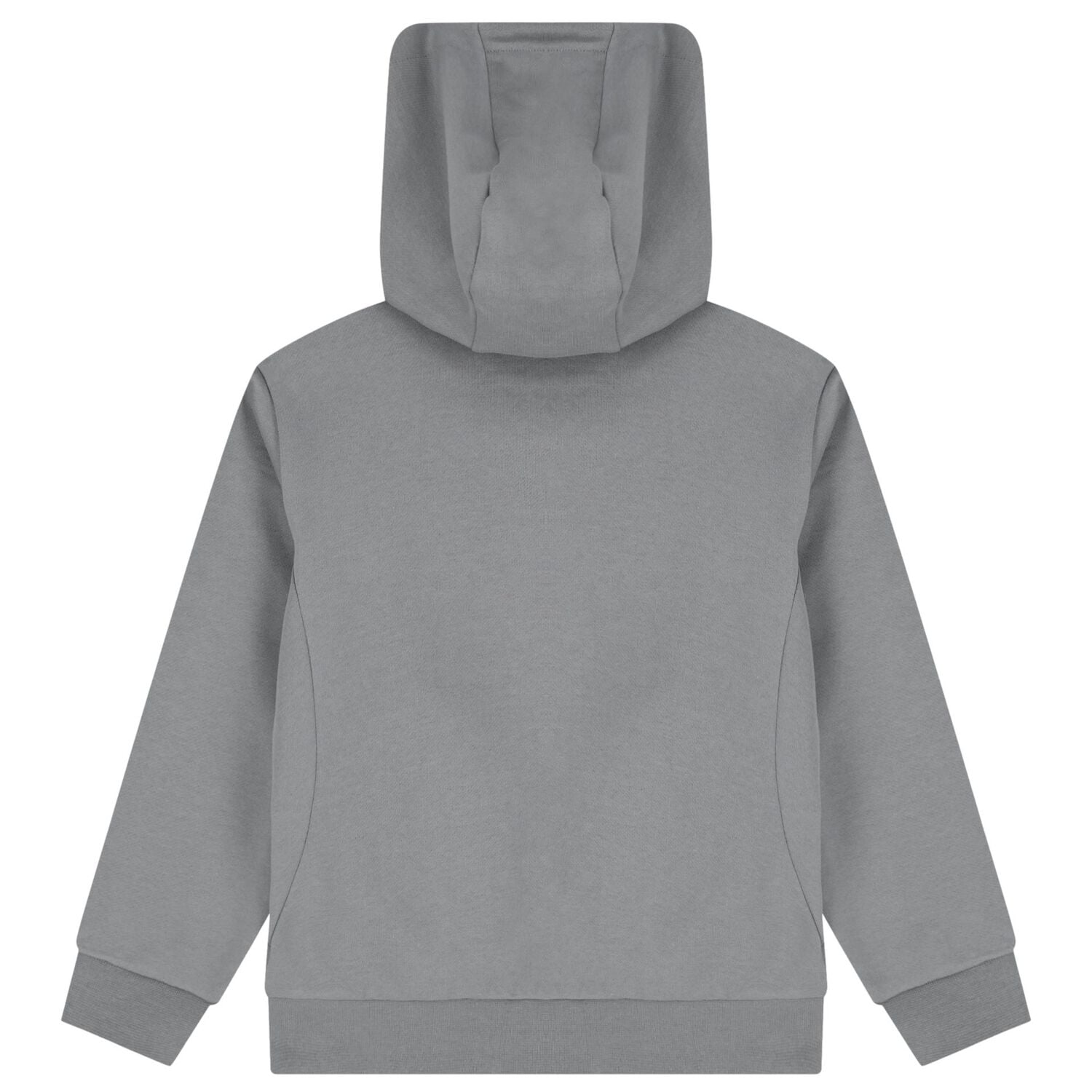 Boys Grey & Black Logo Hooded Zip Up Top , 2, hi-res