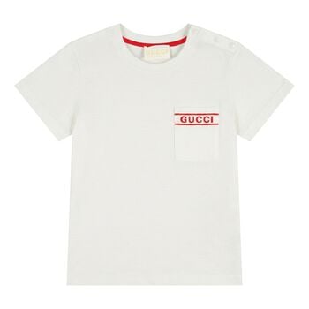 Baby Boys White Logo T-Shirt