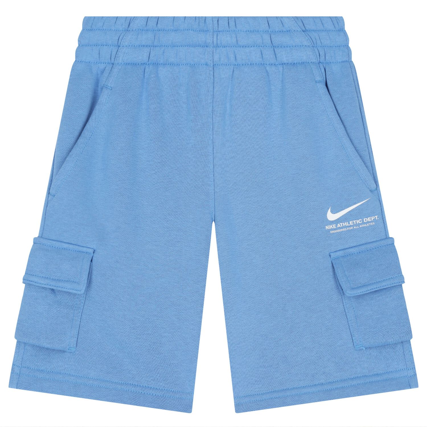 Boys Blue Logo Shorts, 2, hi-res