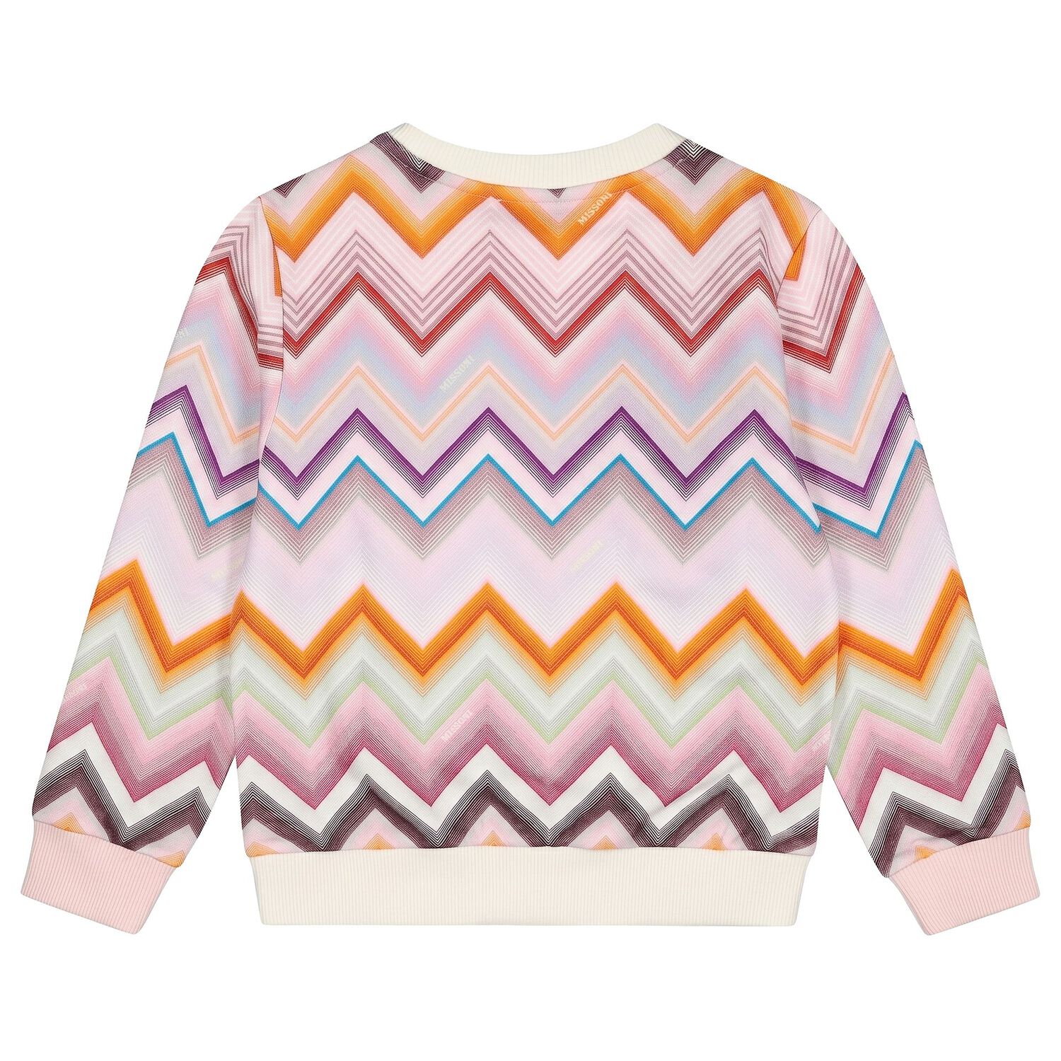 Girls Multi-Coloured Zig Zag Sweatshirt, 1, hi-res