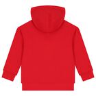 Girls Red Logo Bag Hooded Top, 1, hi-res
