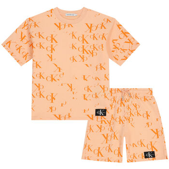 Girls Coral Logo Shorts Set