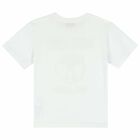 Boys White Logo T-Shirt, 1, hi-res